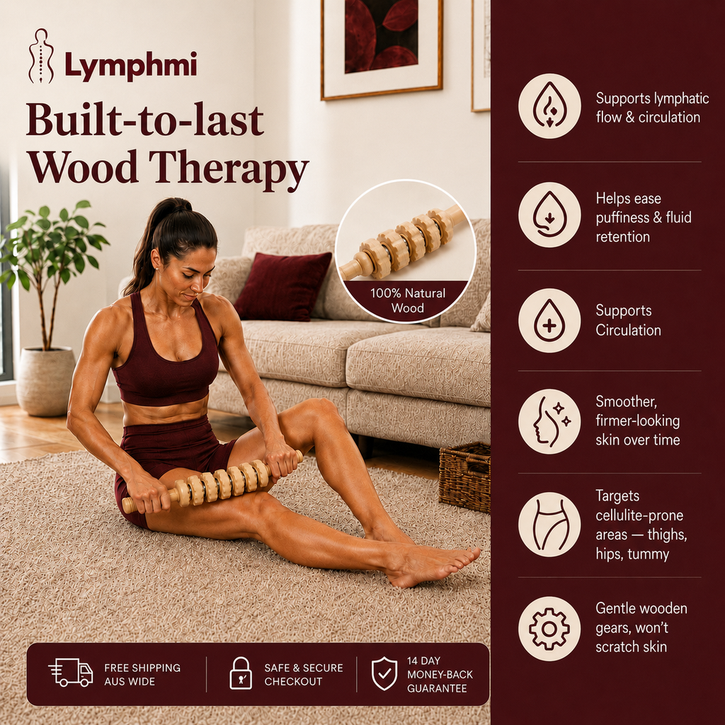 Lymphmi Wood Therapy Lymphatic Drainage Roller