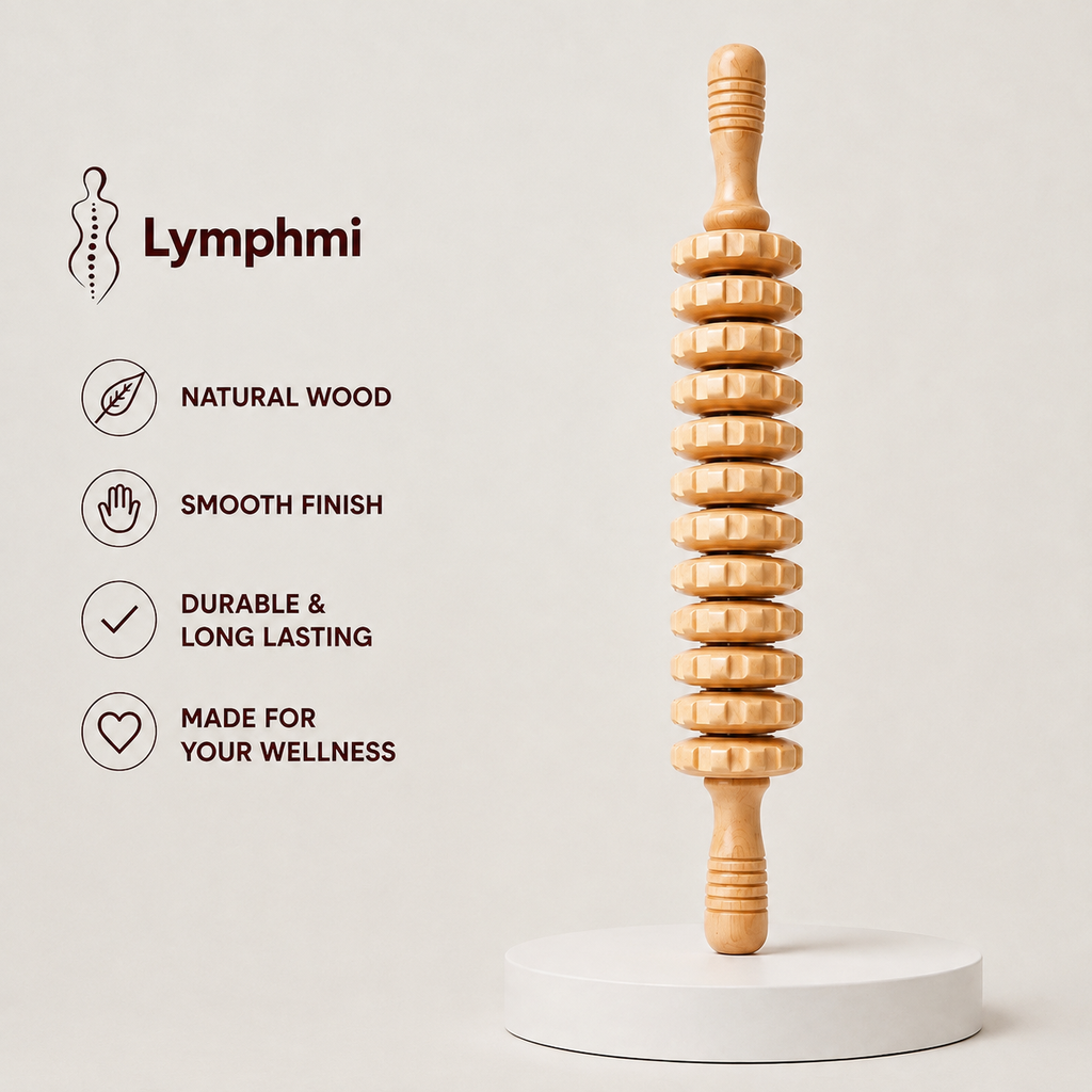 Lymphmi Wood Therapy Lymphatic Drainage Roller