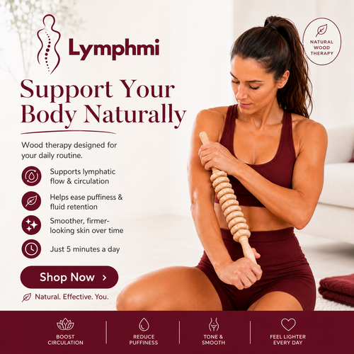 Lymphmi Wood Therapy Lymphatic Drainage Roller
