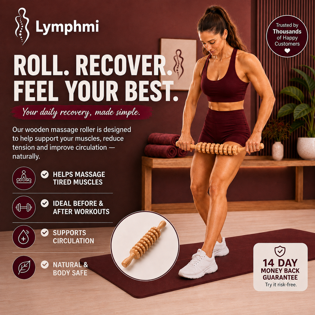 Lymphmi Wood Therapy Lymphatic Drainage Roller