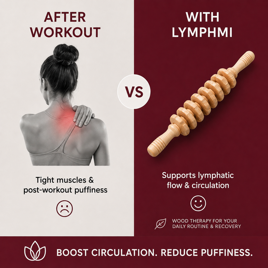 Lymphmi Wood Therapy Lymphatic Drainage Roller