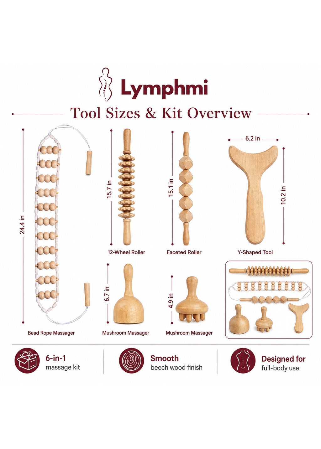 Lymphmi 6-Piece Tool Kit